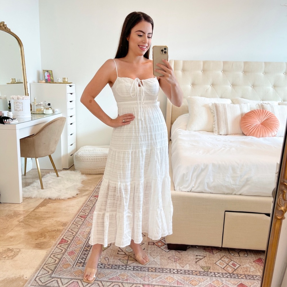 White Midi Dress